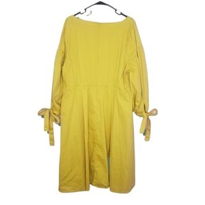 Eloquii Golden Yellow Puff Sleeve Dress Size 20
